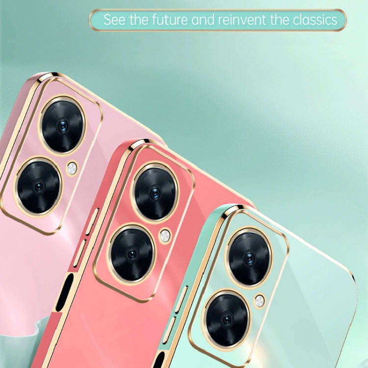 For Huawei Maimang 20 XINLI Straight Edge 6D Electroplate TPU Phone Case(White)