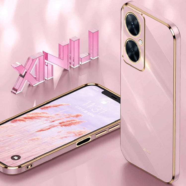 For Huawei Maimang 20 XINLI Straight Edge 6D Electroplate TPU Phone Case(White)