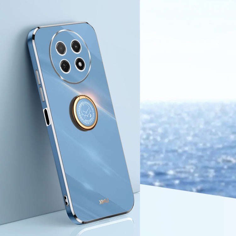 For Huawei Enjoy 60X XINLI Straight Edge 6D Electroplate TPU Phone Case with Ring Holder(Celestia...
