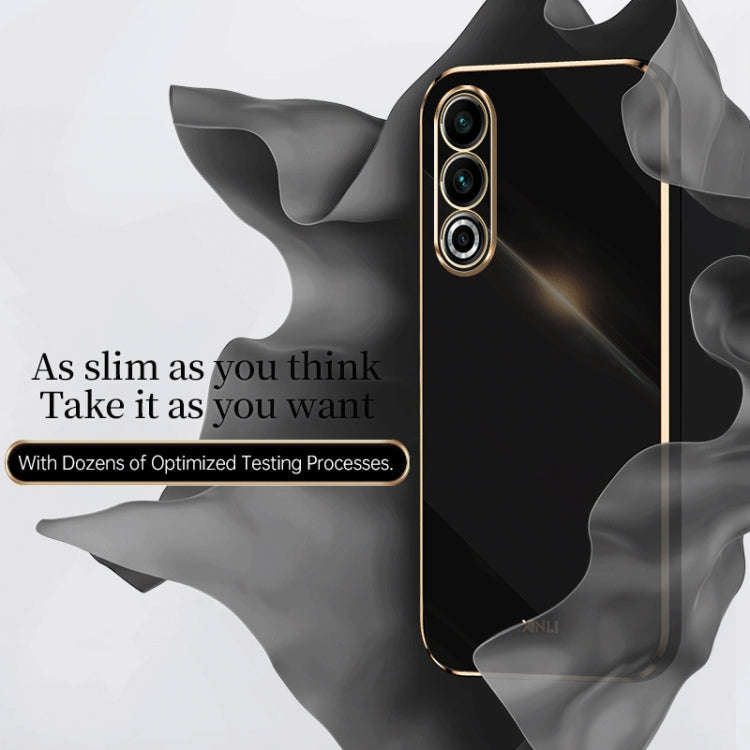 For Meizu 20 5G XINLI Straight Edge 6D Electroplate TPU Phone Case(White)