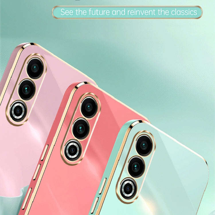 For Meizu 20 5G XINLI Straight Edge 6D Electroplate TPU Phone Case(White)