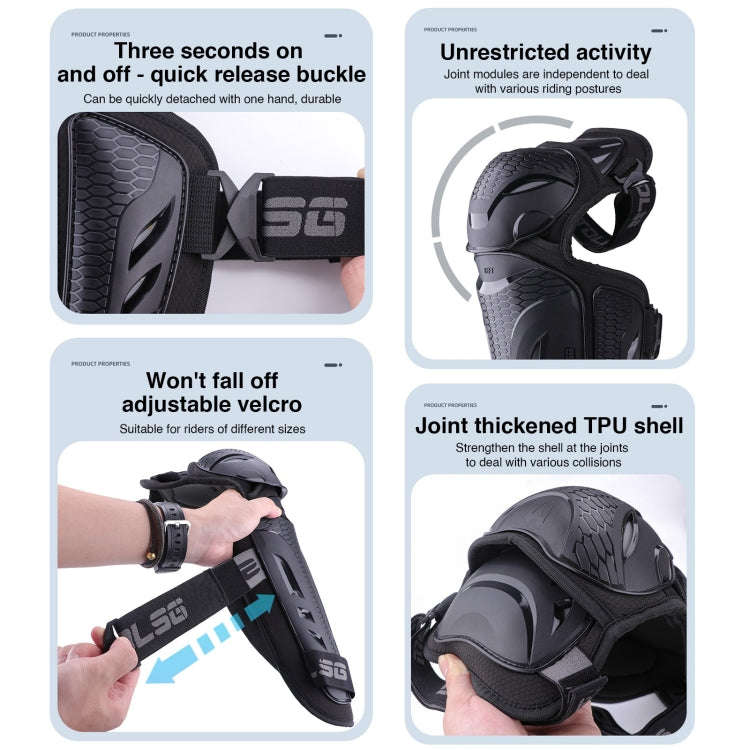 4 in 1 Elbow Pads Motolsg Motorcycle Bicycle Riding Protective Gear