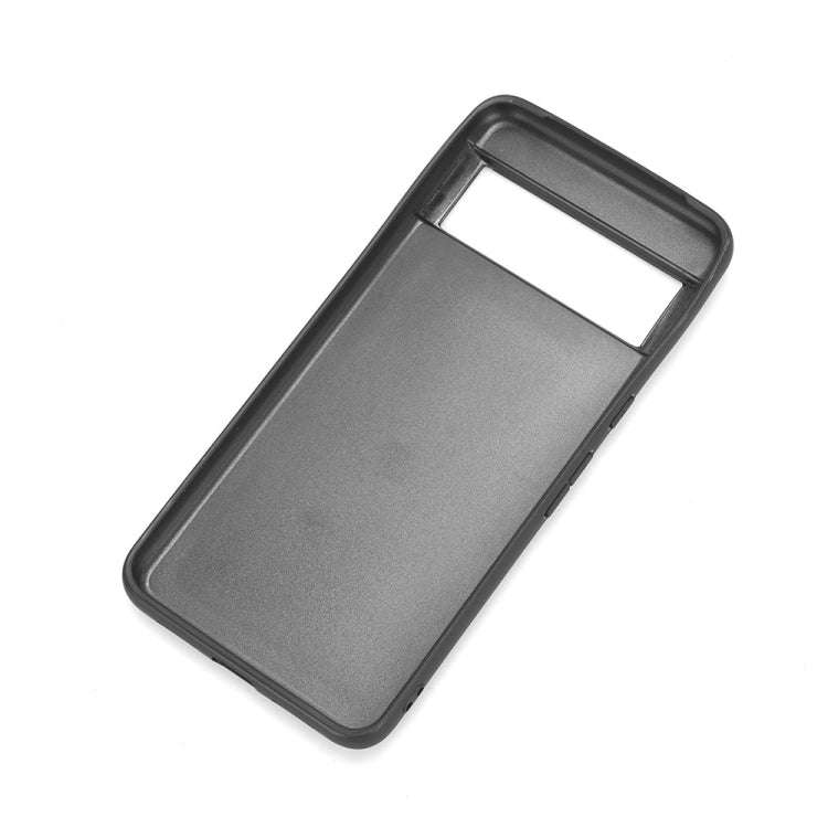 For Google Pixel 8 Sewing Cow Pattern Skin PC + PU + TPU Phone Case(Black)