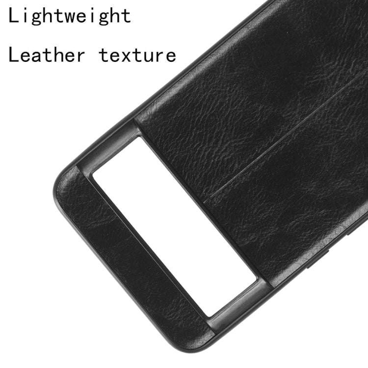 For Google Pixel 8 Sewing Cow Pattern Skin PC + PU + TPU Phone Case(Black)