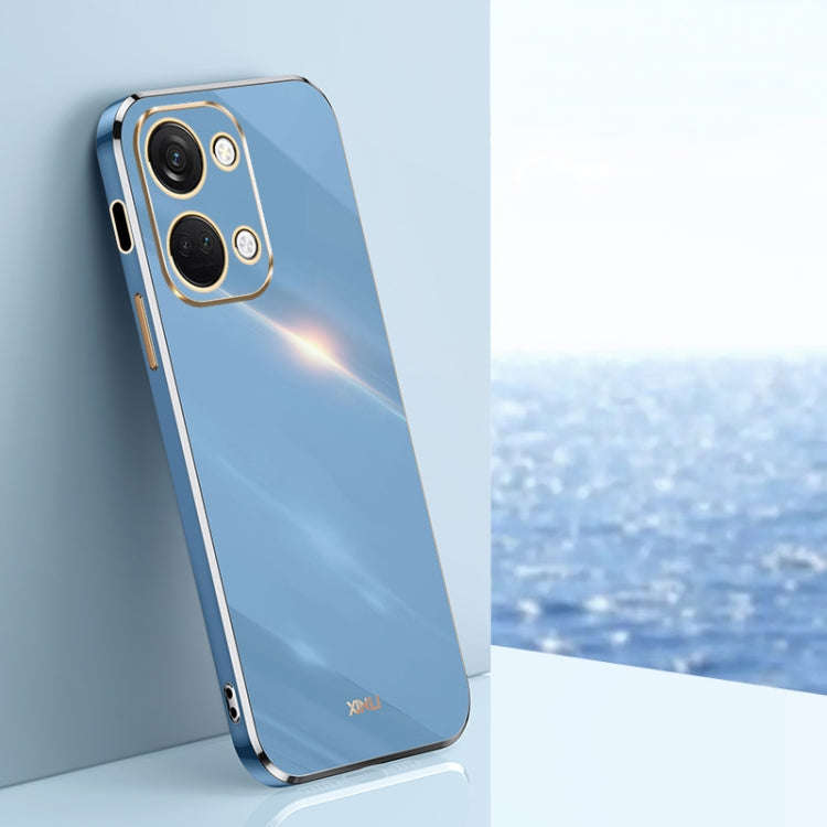 For OnePlus Ace 2V XINLI Straight Edge 6D Electroplate TPU Phone Case(Celestial Blue)