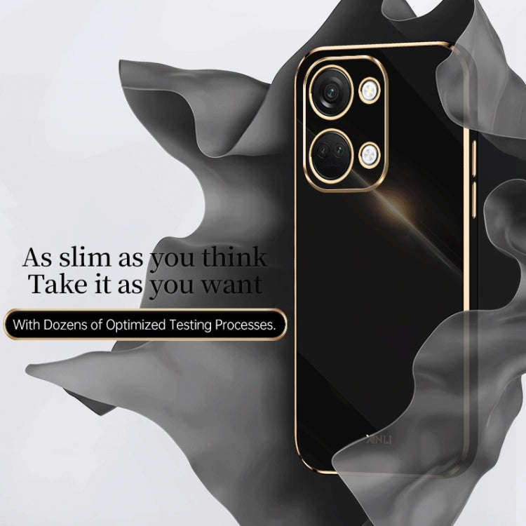 For OnePlus Ace 2V XINLI Straight Edge 6D Electroplate TPU Phone Case(Celestial Blue)