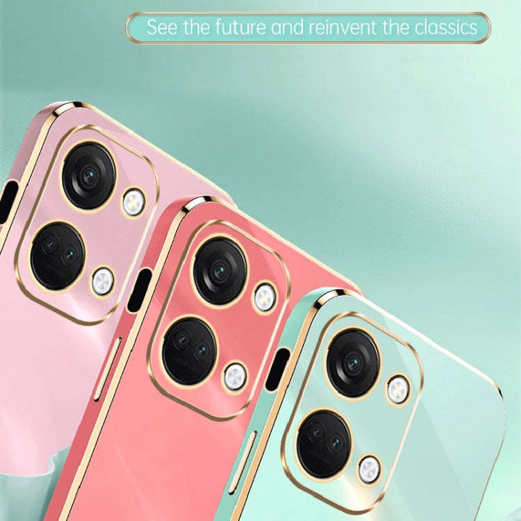 For OnePlus Ace 2V XINLI Straight Edge 6D Electroplate TPU Phone Case(Celestial Blue)