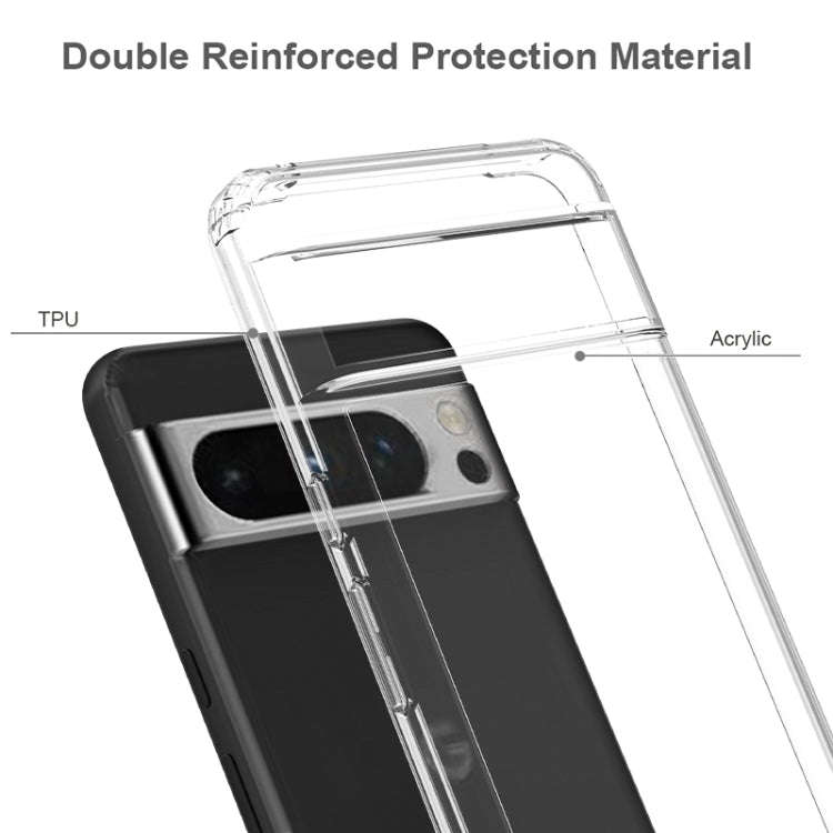 For Google Pixel 8 Pro 5G Scratchproof Acrylic TPU Phone Case(Transparent)