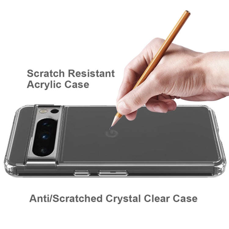 For Google Pixel 8 Pro 5G Scratchproof Acrylic TPU Phone Case(Transparent)