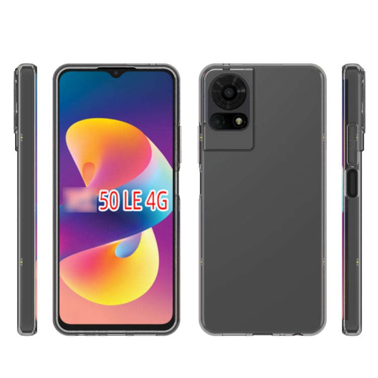 For TCL 50 LE 4G Waterproof Texture TPU Phone Case(Transparent)