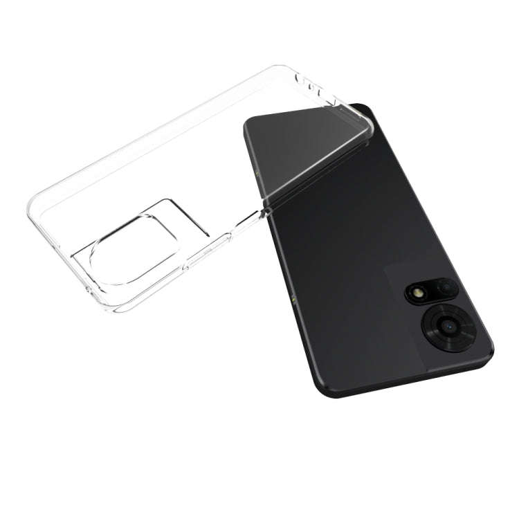 For TCL 50 LE 4G Waterproof Texture TPU Phone Case(Transparent)