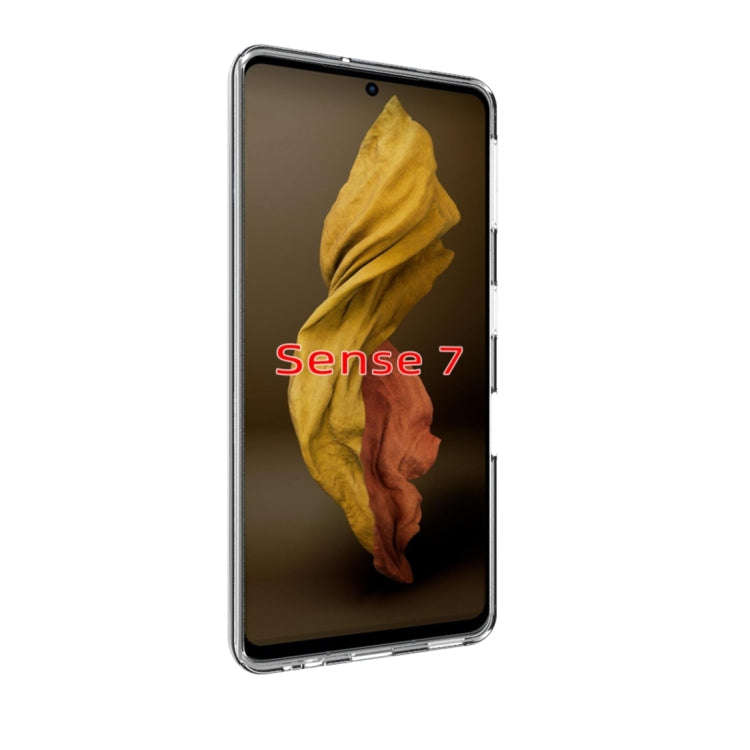 For Sharp Aquos Sense 7 Waterproof Texture TPU Phone Case(Transparent)