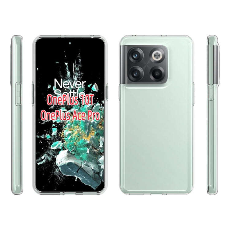 For OnePlus 10T 5G Waterproof Texture TPU Phone Case(Transparent)