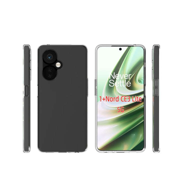 For OnePlus Nord CE 3 Lite 5G Waterproof Texture TPU Phone Case(Transparent)