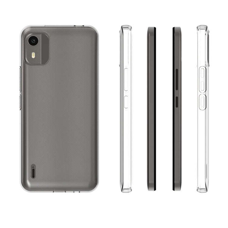 For Nokia C12 4G Waterproof Texture TPU Phone Case(Transparent)