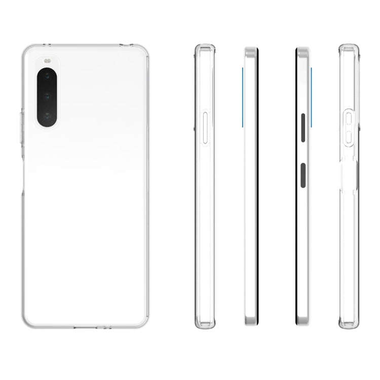 For Sony Xperia 10 IV Waterproof Texture TPU Phone Case(Transparent)