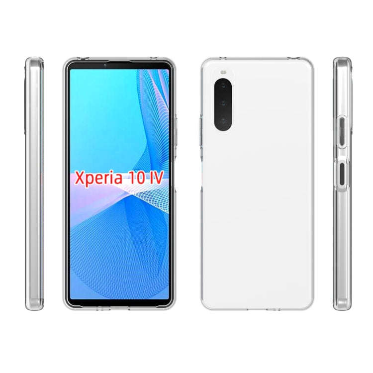 For Sony Xperia 10 IV Waterproof Texture TPU Phone Case(Transparent)