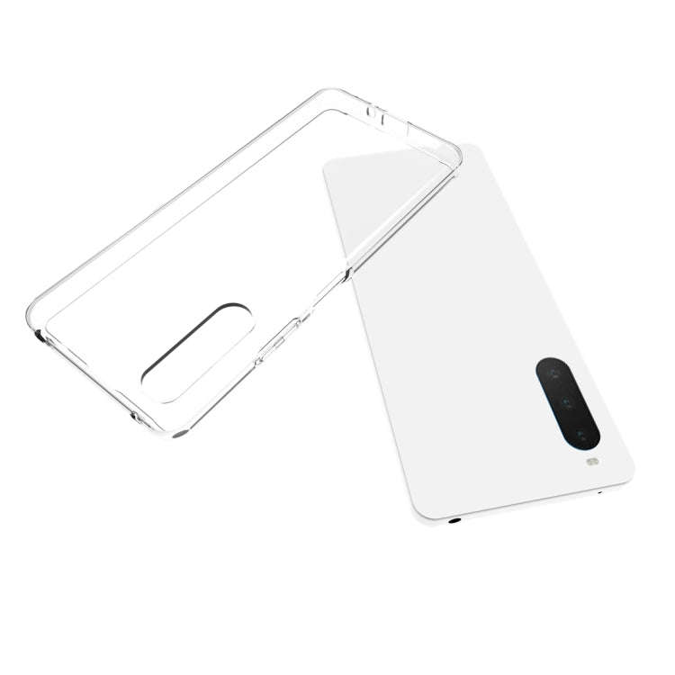 For Sony Xperia 10 IV Waterproof Texture TPU Phone Case(Transparent)