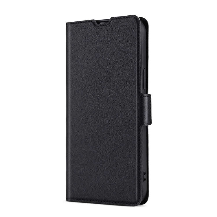 For Honor X50i 5G / 9 Lite Ultra-thin Voltage Side Buckle Horizontal Flip Leather Phone Case(Black)
