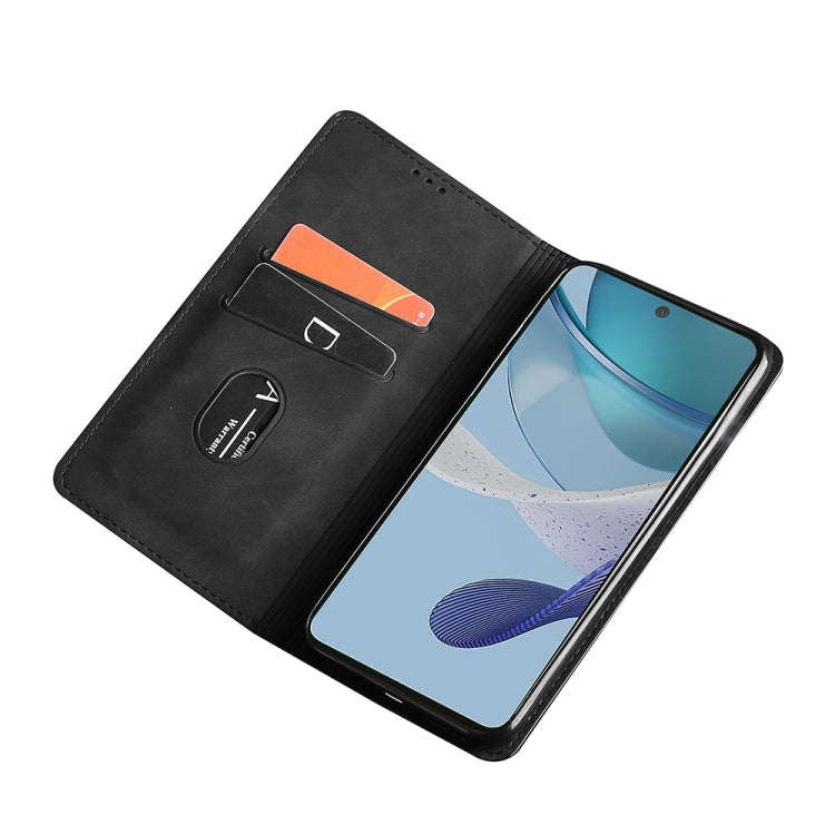 For Infinix Hot 30 4G Skin Feel Magnetic Leather Phone Case(Black)