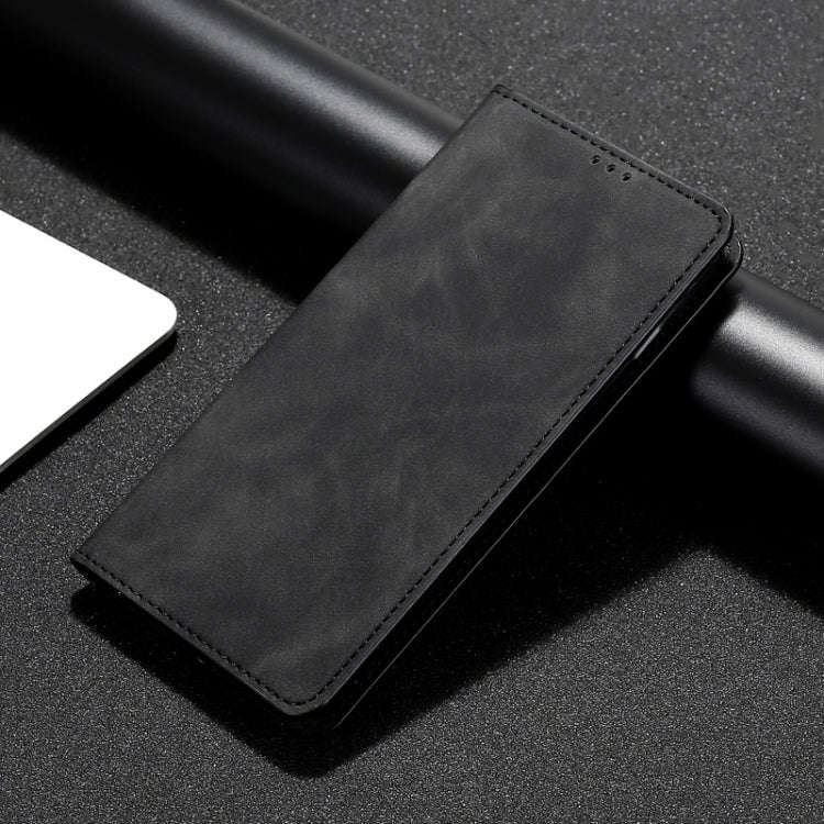For Infinix Hot 30 4G Skin Feel Magnetic Leather Phone Case(Black)