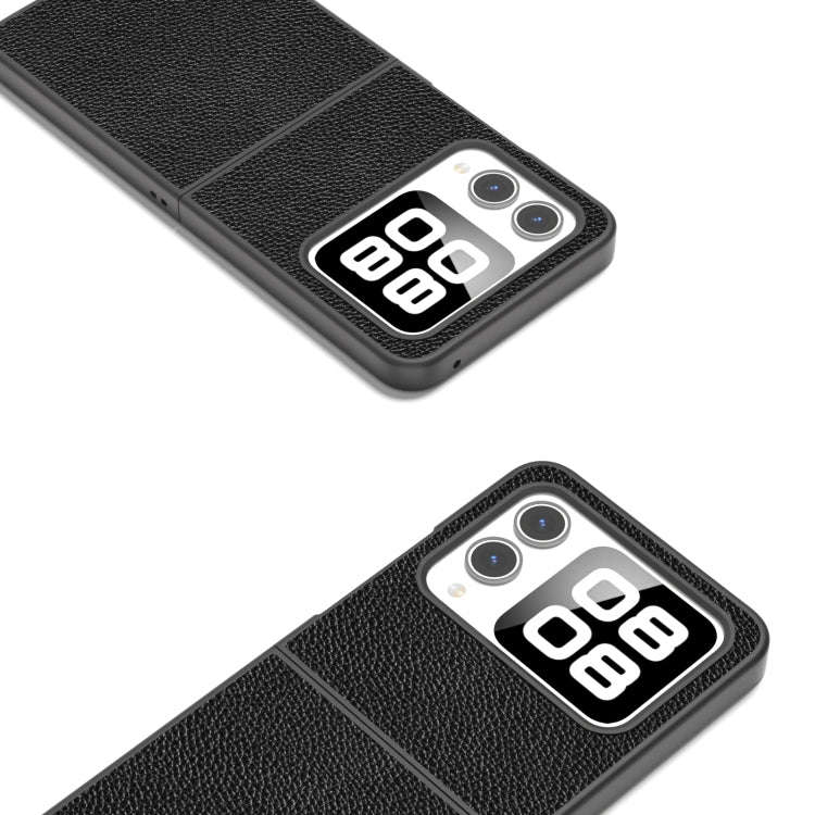 For Huawei nova Flip ABEEL Black Edge Genuine Mino Phone Case(Black)
