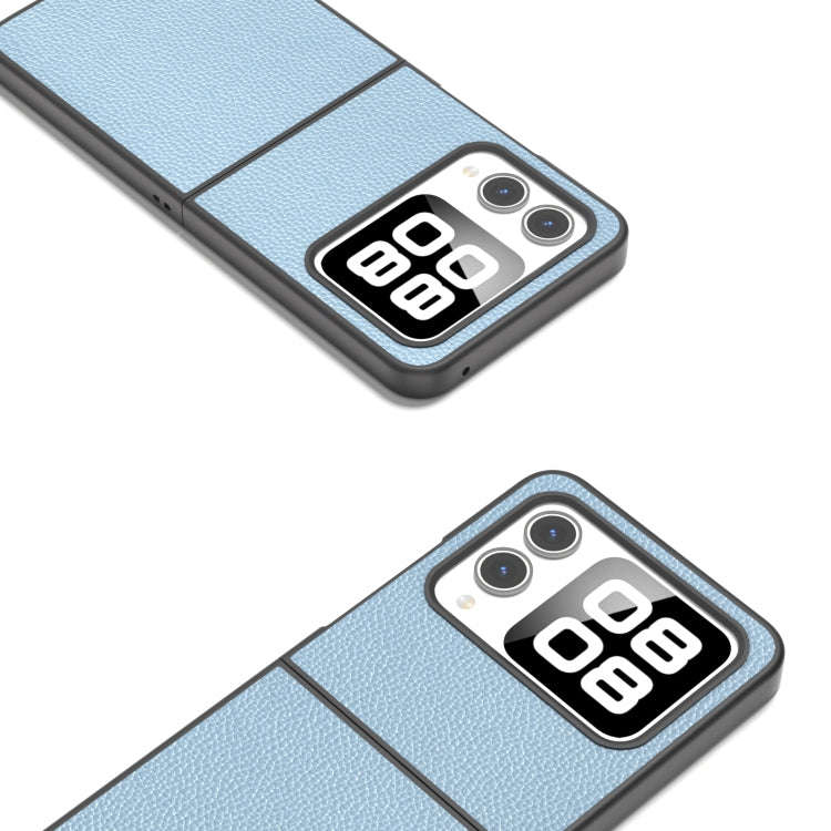For Huawei nova Flip ABEEL Black Edge Genuine Mino Phone Case(Blue)
