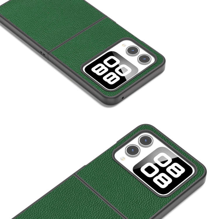 For Huawei nova Flip ABEEL Black Edge Genuine Mino Phone Case(Green)