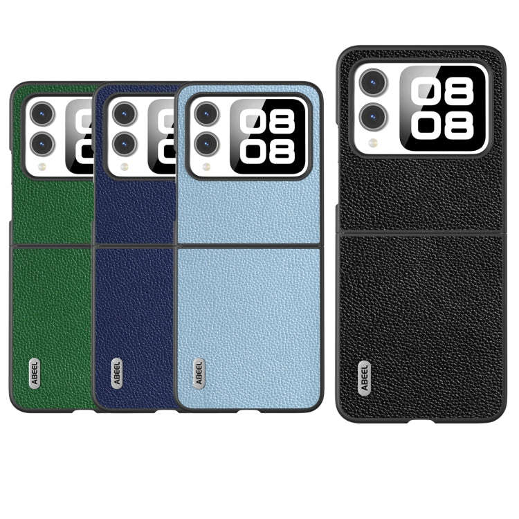For Huawei nova Flip ABEEL Black Edge Genuine Mino Phone Case(Green)