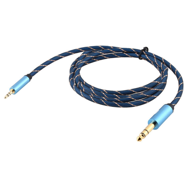 EMK 3.5mm Jack Male to 6.35mm Jack Male Gold Plated Connector Nylon Braid AUX Cable for Computer ...