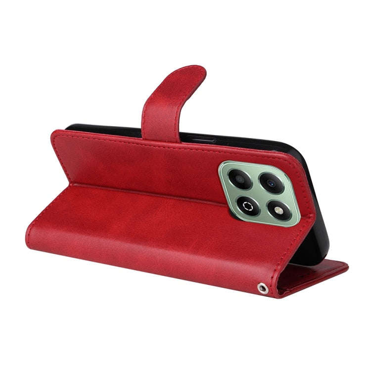 For Honor X6b Classic Calf Texture Flip Leather Phone Case(Red)