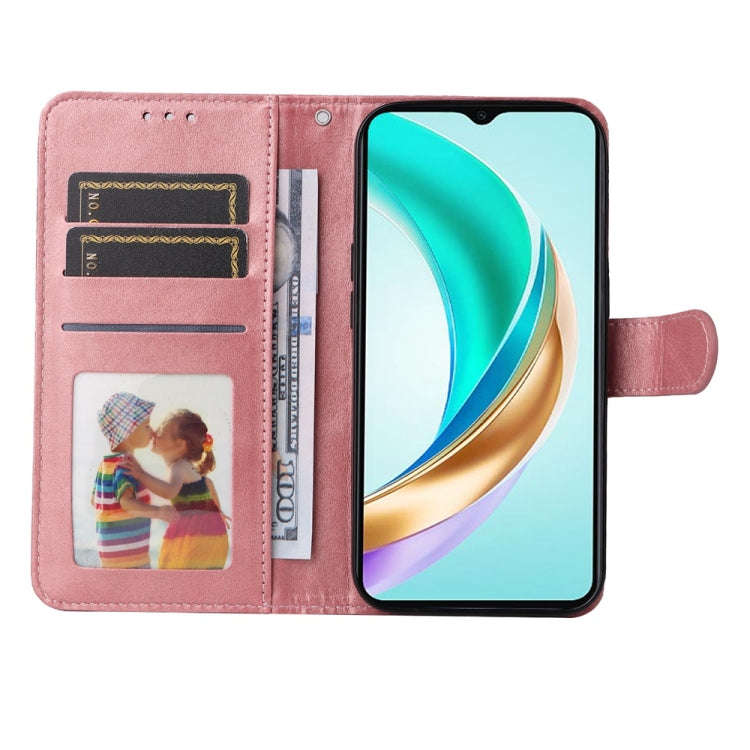 For Honor X6b Classic Calf Texture Flip Leather Phone Case(Rose Gold)