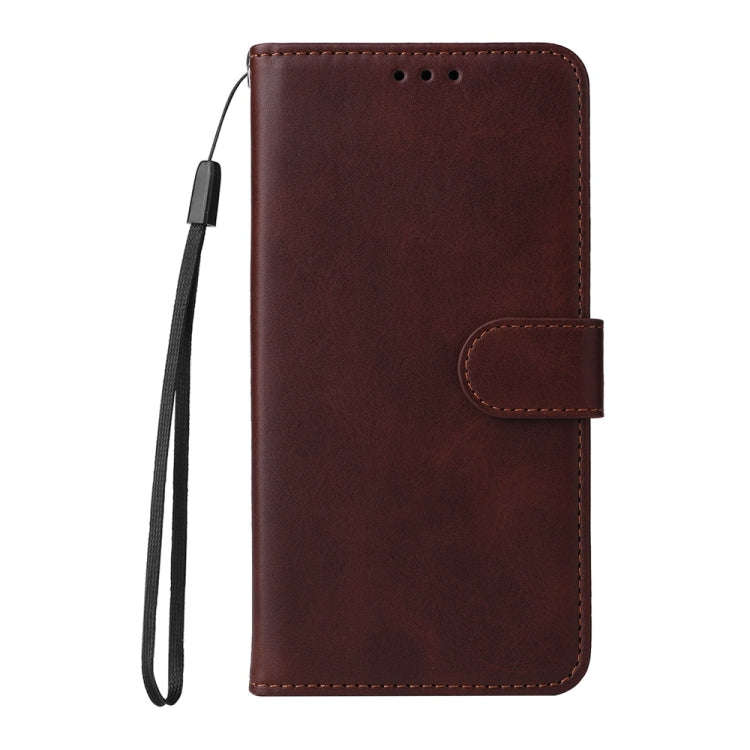 For Honor X60i Classic Calf Texture Flip Leather Phone Case(Brown)
