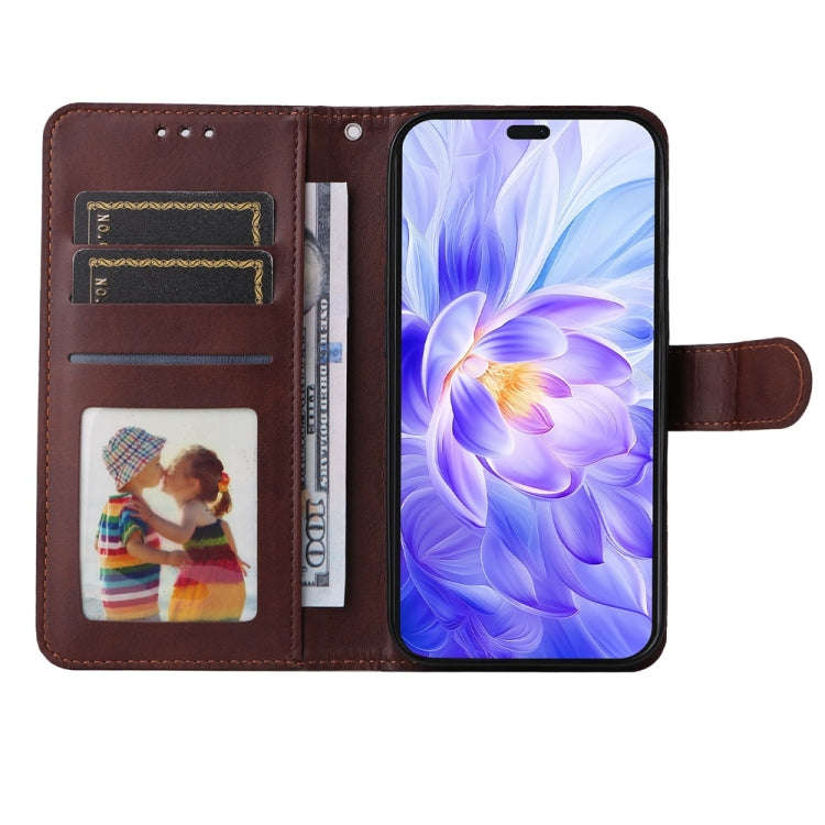 For Honor X60i Classic Calf Texture Flip Leather Phone Case(Brown)
