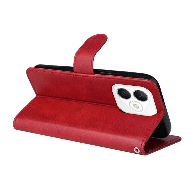 For Honor X60i Classic Calf Texture Flip Leather Phone Case(Red)