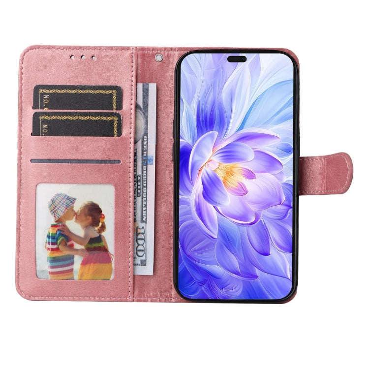 For Honor X60i Classic Calf Texture Flip Leather Phone Case(Rose Gold)