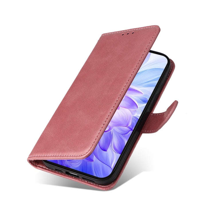 For Honor X60i Classic Calf Texture Flip Leather Phone Case(Rose Gold)