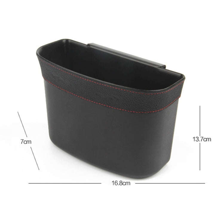 Car Trash Can Car Hanging Sundries Storage Box(Black)
