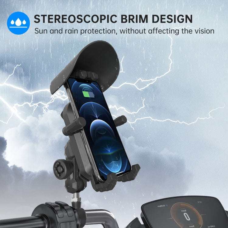 WUPP ZH-1848A1 Motorcycle Shock Absorption Riding Phone Navigation Holder, Style:M8 Ball Joint