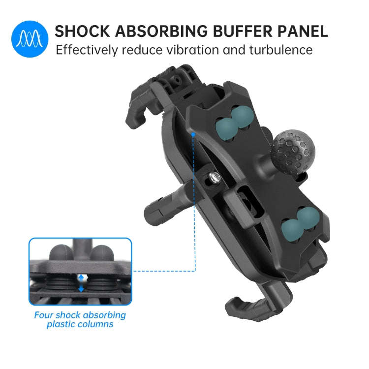 WUPP ZH-1848A1 Motorcycle Shock Absorption Riding Phone Navigation Holder, Style:M8 Ball Joint