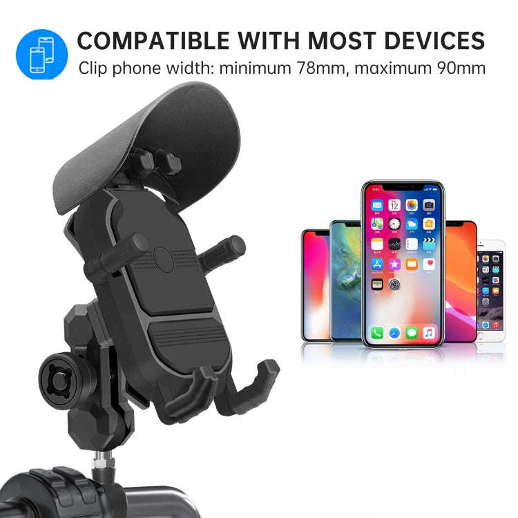 WUPP ZH-1848A2 Motorcycle Shock Absorption Riding Phone Navigation Holder, Style:M10 Ball Joint