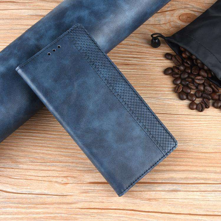 For Infinix Note 50x 5G Magnetic Buckle Retro Texture Leather Phone Case(Blue)