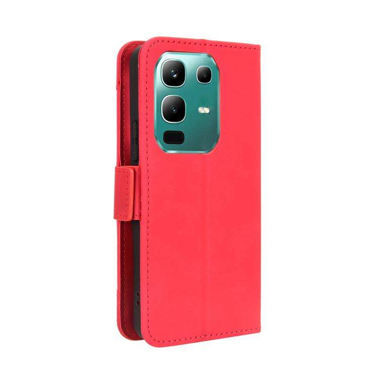For Infinix Note 50x 5G Skin Feel Calf Texture Card Slots Leather Phone Case(Red)