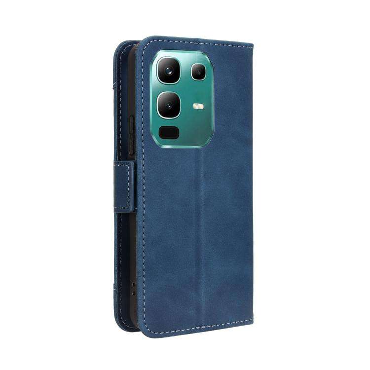 For Infinix Note 50x 5G Skin Feel Calf Texture Card Slots Leather Phone Case(Blue)