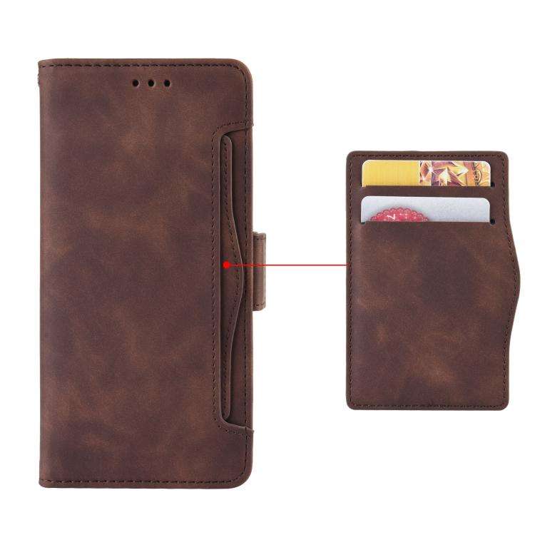 For Infinix Note 50x 5G Skin Feel Calf Texture Card Slots Leather Phone Case(Brown)