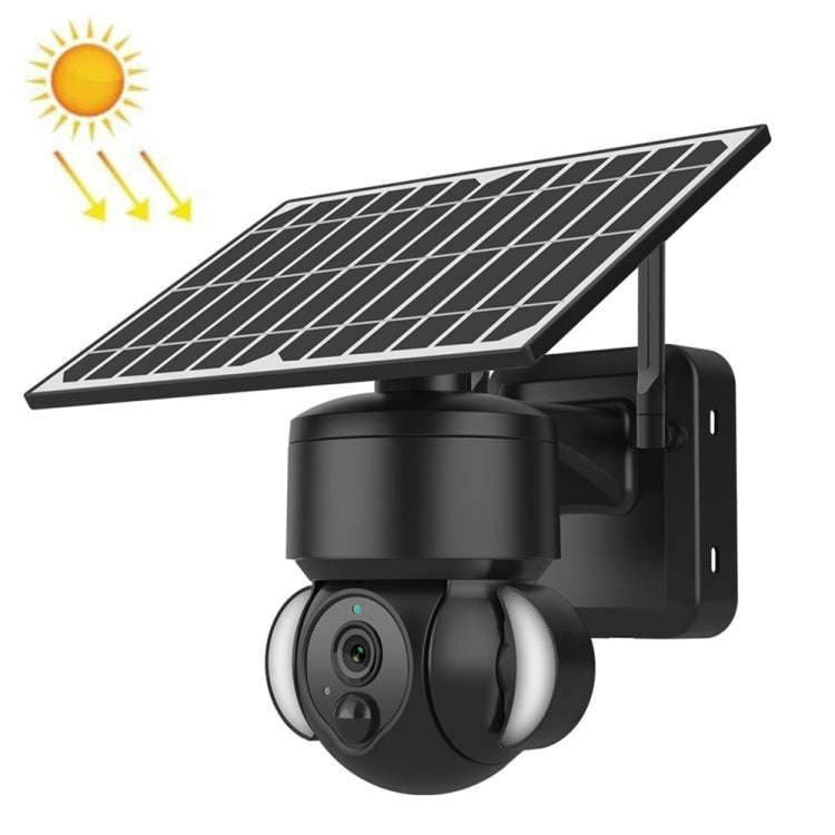 SHIWOJIA IP66 Waterproof 4G 3MP Solar Dome IP Camera, Two-way Audio & PIR Motion Detection & Nigh...