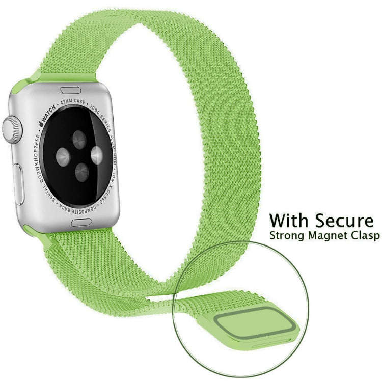 For Apple Watch Series 9&8&7 41mm / SE 3&SE 2&6&SE&5&4 40mm / 3&2&1 38mm Milanese Loop Magnetic S...