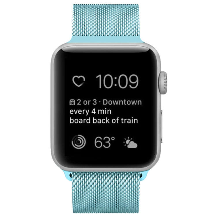 For Apple Watch Series 9&8&7 41mm / 6 & SE & 5 & 4 40mm / 3 & 2 & 1 38mm Milanese Loop Magnetic S...