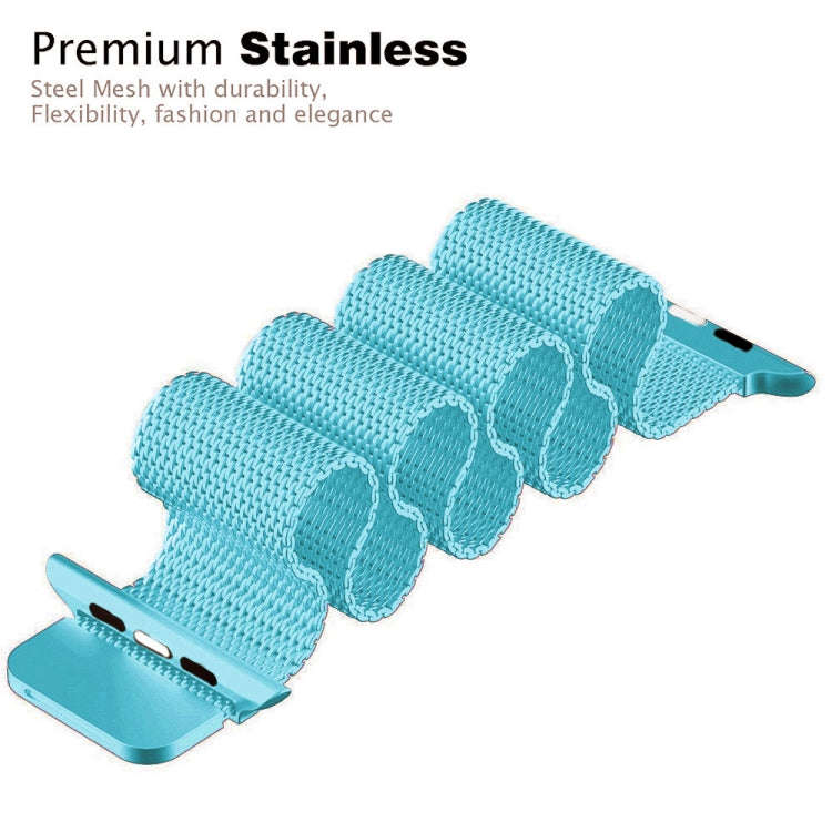 For Apple Watch Series 9&8&7 41mm / 6 & SE & 5 & 4 40mm / 3 & 2 & 1 38mm Milanese Loop Magnetic S...
