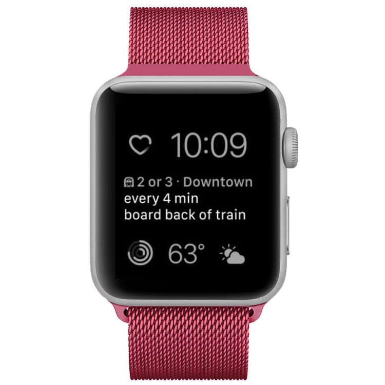For Apple Watch Series 9&8&7 41mm / 6 & SE & 5 & 4 40mm / 3 & 2 & 1 38mm Milanese Loop Magnetic S...